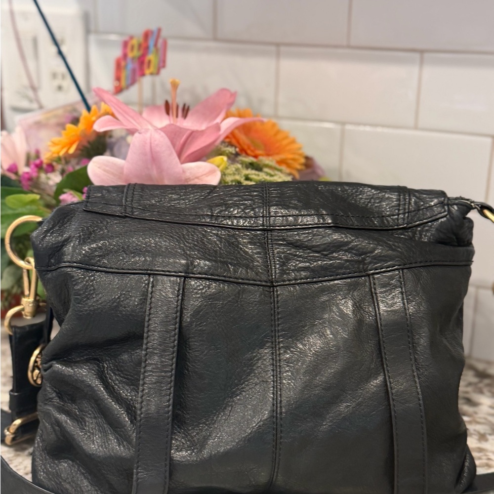 The Sak Black Leather Crossbody Bag - Picture 6 of 11